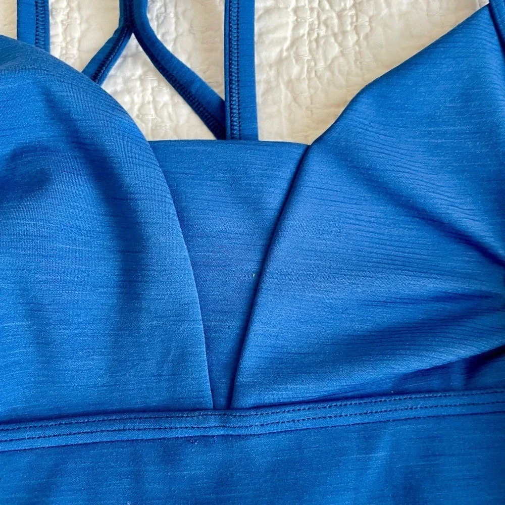 Sweaty Betty Yoga Bra Top Womens Size Small Blue Workout Pilates Running Sports